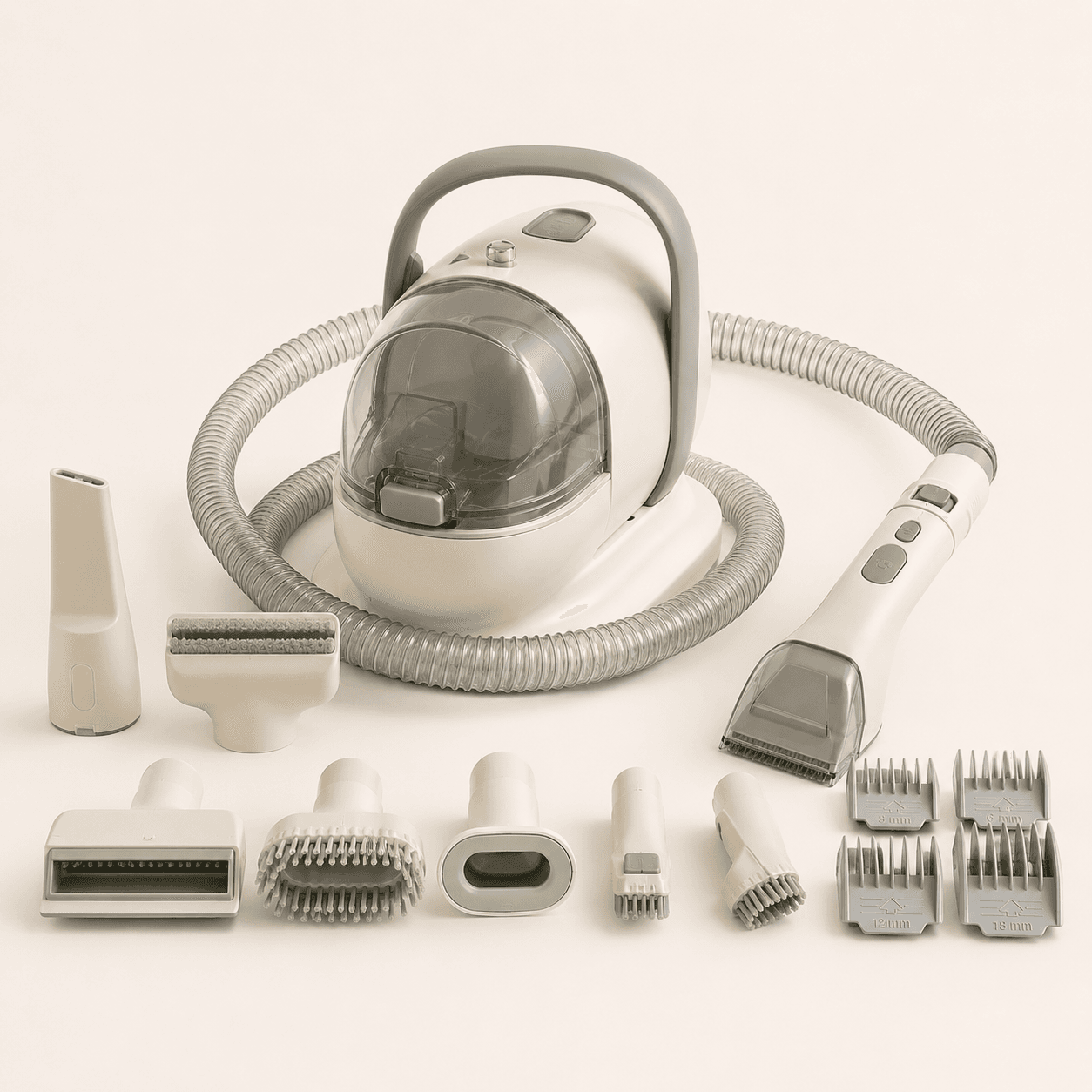Sheddora grooming kit with attachments